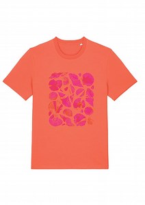 Orange Flock Shell T-shirt – Organic Cotton Coastal Tee - Etsy UK
