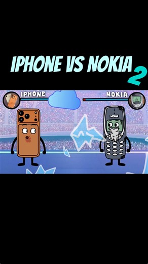 iPhone vs Nokia - Part 2 #animation #cartoon #shorts