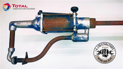 1950's Vintage Total Hand Crank Oil Pump Restoration