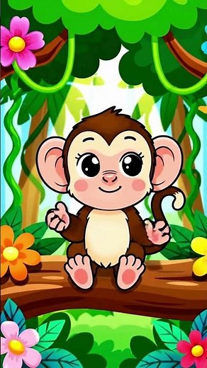 Capuchin Monkey Song for Kids – Draw a Capuchin Monkey – Jungle Animal Song #animal #drawingforkids