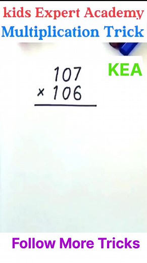 5.6K views · 11 reactions | Multiplication Tricks  #MULTIPLICATION #tricks Kids expert academy | Kids expert academy | Facebook