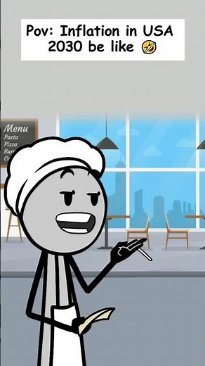 POV: Inflation in USA 2030 Be Like 😂💸 | Funny Stickman Animation #shorts #animation #funny