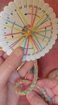 Tutorial Easy Kumihimowith a soft multicolored thread