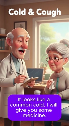 Cold and Cough conversations at the doctor #dailyenglish #speakingeveryday