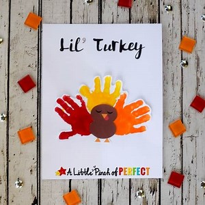 Thanksgiving Turkey Handprint Craft and Free Template - A Little Pinch of Perfect