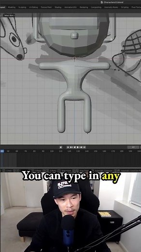 Creating arms & neck for character modeling in Mixamo in Blender 3D - 3.6: Goggles the DJ