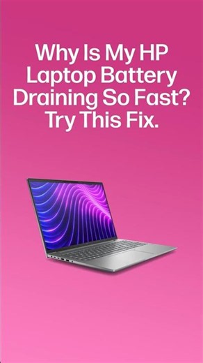 Why Is My HP Laptop Battery Draining So Fast? #shorts
