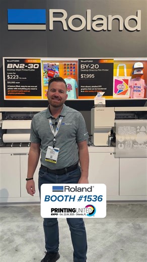 Ask us about our VersaSTUDIO products the BN2-20A desktop eco-sol printer and the BY-20 desktop DTF printer 📍Booth #1536 @printingunited 📅 Oct 22-24 #PrintingUnitedExpo #wallwrap #printerdeals #showspecials #specials #decals #printandcut #stickers #wrapclass