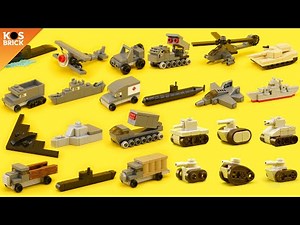 Lego Military Mini Vehicles Compilation - Part 5-8 (Tutorial)