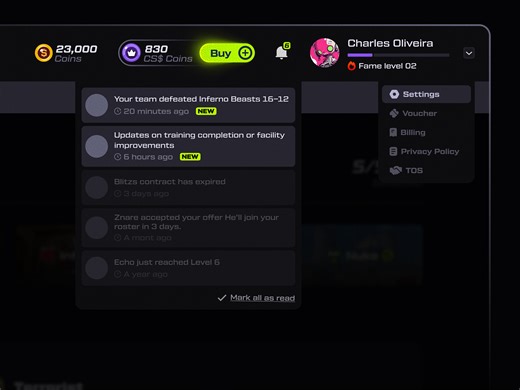 GAMING PLATFORM | SETTINGS