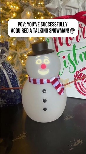 Bring the holiday spirit to life with this adorable Talking Snowman! ☃️✨