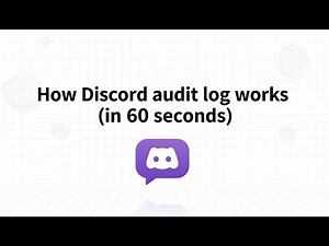 How Discord audit log works (in 60 seconds)