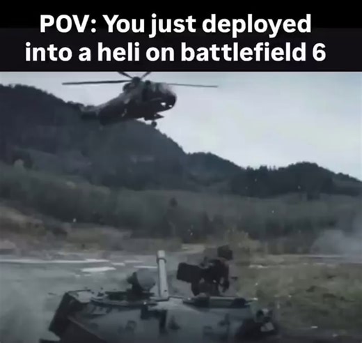 POW: You just deployed into a heli on battlefield 6 - iFunny