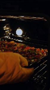 Dinner made simple and delicious. 🍳 This sheet pan hash with baked eggs is packed with flavour and perfect for those busy weeknights. #EggsForDinner #EggsAnytime | Get Cracking