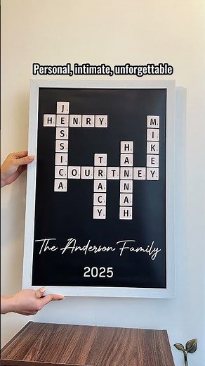 Our Family Scrabble | Personalized Poster
