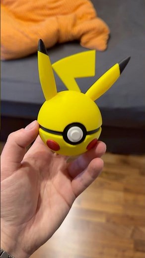 A Pikachu Pokeball?! 😂 #shorts #3dprinting #diy