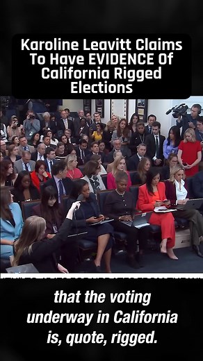 167K views · 5.2K reactions | Karoline Leavitt Says She Has "Evidence" Of California Rigged Elections | The Ring of Fire | Facebook