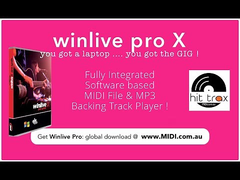 WINLIVE PRO SYNTH 10 The Ultimate Software based MIDI File Player for singers bands and entertainers