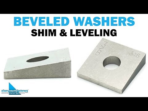 Beveled Washers - Wedge Shaped Washers for Shim & Leveling | Fasteners 101
