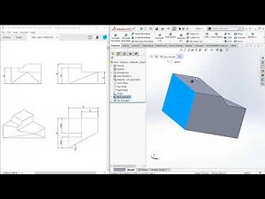 PART DEISGN | INTERSECT | 3 POINT PLANE | Reference geometry | SOLIDWORKS TUTORIAL | THE CADD