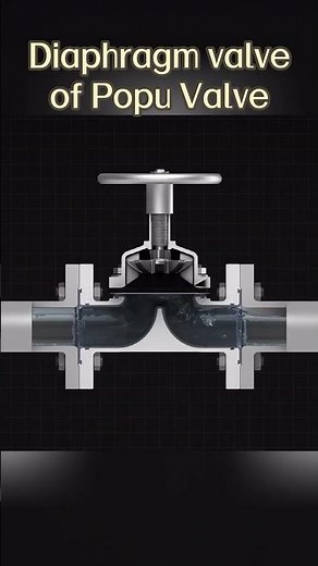 How does a diaphragm valve work? Take a look at the internal structure of a diaphragm valve!