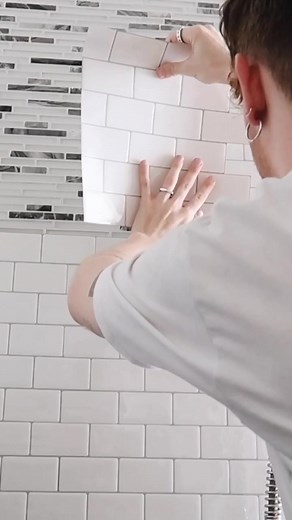 DIY Kitchen Backsplash with Peel and Stick Tiles Tutorial
