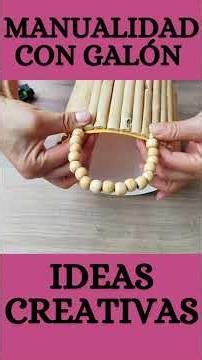 Manualidad con galón #manualidades #hechoamano #diy #hazlotumismo