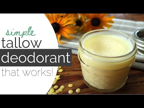 Our new Favorite Deodorant! | DIY Tallow Deodorant | Homemade Natural Skincare