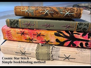 Cosmic Star Bookbinding Stitch Tutorial