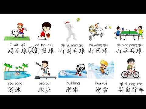 Sports in Mandarin,Learn to Say Sports in Chinese/MrSunMandarin