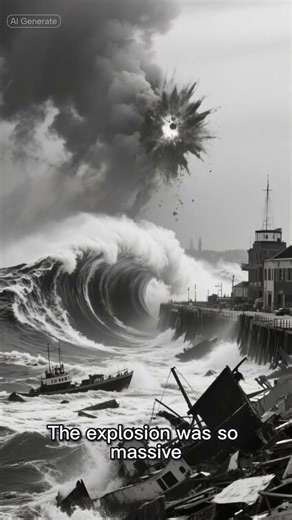 The 1917 Halifax Explosion — the deadliest non-nuclear blast in history. #didyouknow #history #short