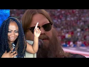 First Time Reaction to CHRIS STAPLETON NATIONAL ANTHEM