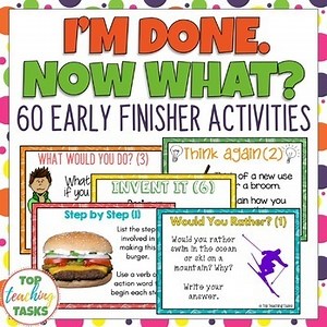 Early Finishers Activities and Fast Finisher Activities