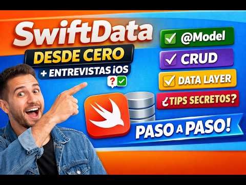 Aprende SwiftData en 20 min 🧠 (CRUD, @Model, MVVM y Entrevistas)