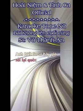 Karaoke Bài Không Tên Cuối Cùng Tone Nữ Hoài Niệm & Tình Ca | TAS BEAT