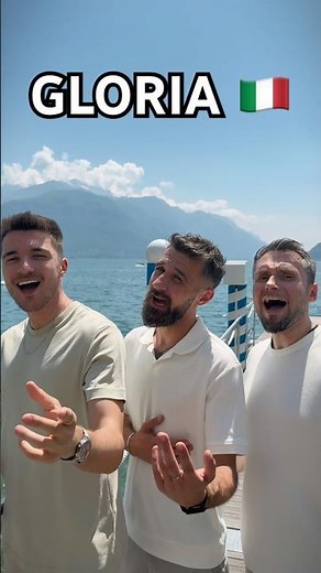 Gloria at Sunset 🇮🇹 Umberto Tozzi Cover at Lago di Como | Ad Libitum Voices #Short #gloria #singer