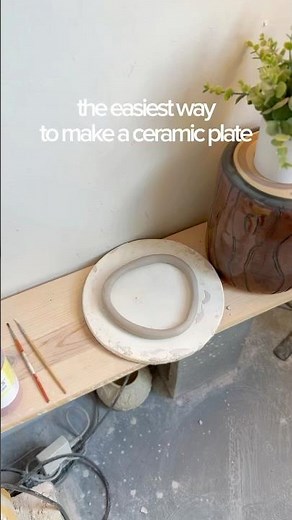 the easiest way to make a ceramic plate