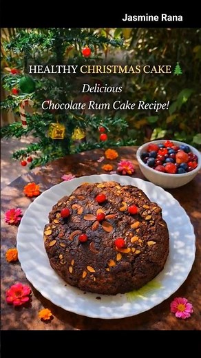 Christmas Chocolate Rum Fruit Cake Recipe | Best Plum Cake | Easy Christmas cake Recipe Gluten Free