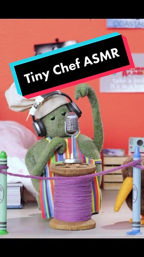 Relaxing ASMR Chef Tapping Mic for Calmness | Tiny Chef Show