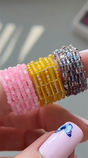 Beaded ring that actually stays on #beadedring