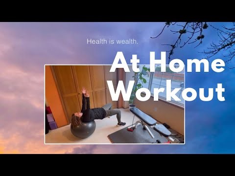 5 Minute Stability Ball Core Workout with Workout Affirmations for Women 50+