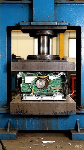 Hydraulic Press Crushing | Computer CPU #asmr #crushingthings #destruction #mustwatch #experiment