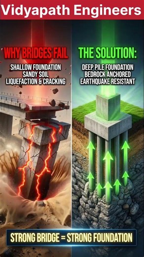 Bridge Pier Foundation Design: Common Mistakes vs Best Solutions #vidyapathengineers