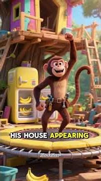 🐒🦥 Monkey vs Sloth TREEHOUSE Battle! 🌳😂 | Funniest Animal Short #shortsfeed