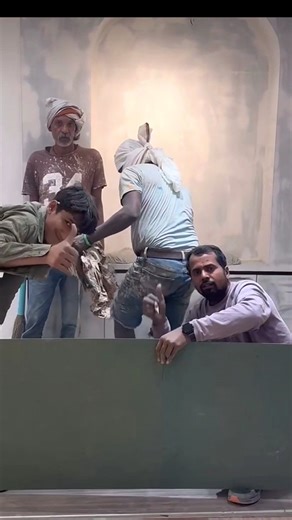 work in progress, mural stone texture work , handmade stone on wall