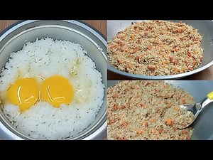 Gawin mo to sa Bahaw na kanin tiyak masisimot ang kaldero mo/Egg Fried Rice/5 minute easy fried rice