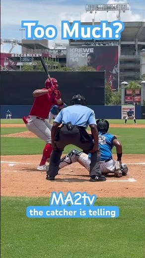 Catcher Framing ⚾️ Can catchers frame too much? #LMK #Baseball.