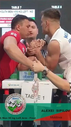 #LUKATSINADZE vs #ALEXEISIPILOV | Youth Men 90 kg Left Arm - Final - 2025 #shorts