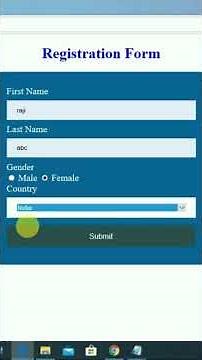 How to validate Form In JavaScript | Form Validation