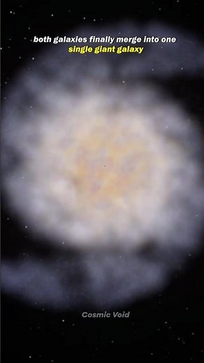 Milky way and Andromeda Galaxy Collision 😱 #universe #space